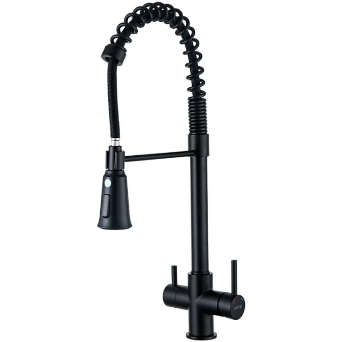 Смеситель для кухни Gappo черный матовый G4398-66 - 0