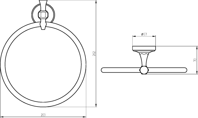 Полотенцедержатель Migliore Fortuna 27688 золото - 1