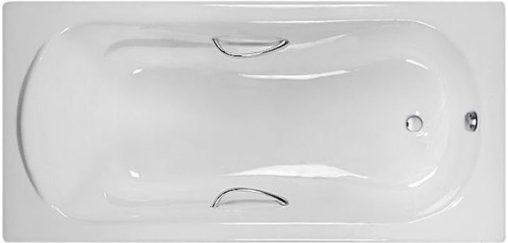 Чугунная ванна 170x80 см с ручками Castalia Venera H0000149 с антискользящим покрытием Н0000149 - 0