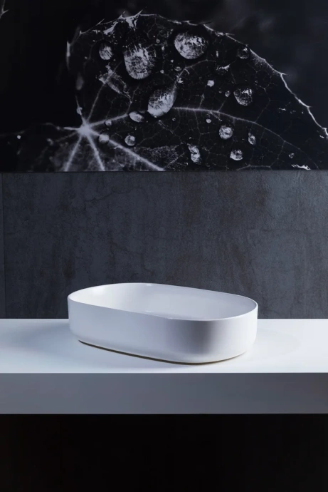 Раковина накладная Allen Brau Fantasy Oval 55х36 белый матовый 4.11022.21 - 3