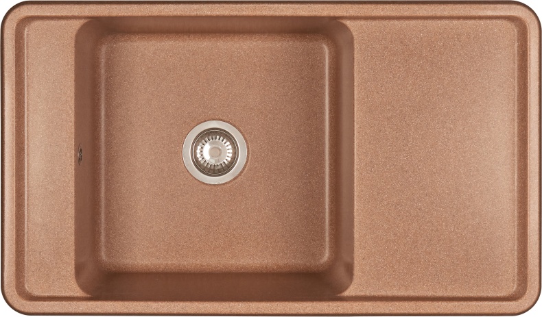 Мойка кухонная AQUATON Беллис 87 терракотовая 1A724832BS270 - 0