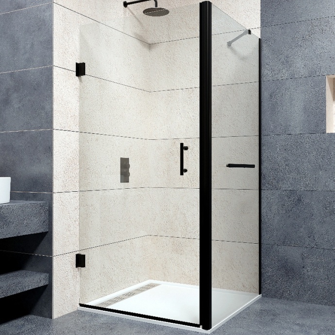 Душевой уголок RGW Passage PA-36-1B 80x90 профиль черный стекло прозрачное 410836189-014 - 0