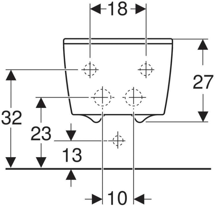 500.501.01.1 GEBERIT биде подвесное XENO²  (белый) - 3