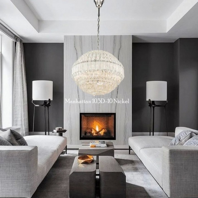 Подвесная люстра iLamp Manhattan 103D-10 NIC - 1