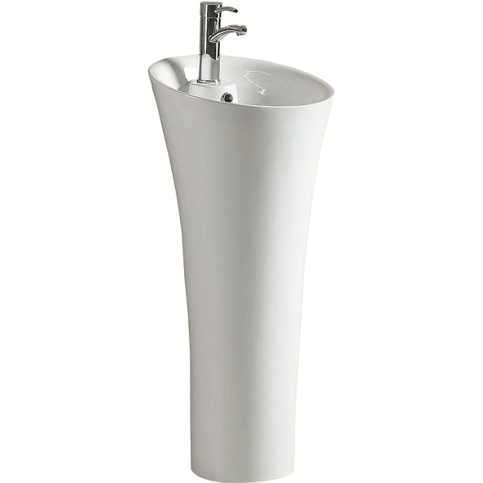 Раковина напольная WeltWasser WW LEERBACH 4141 GL-WT 41 белый  10000008707 - 0