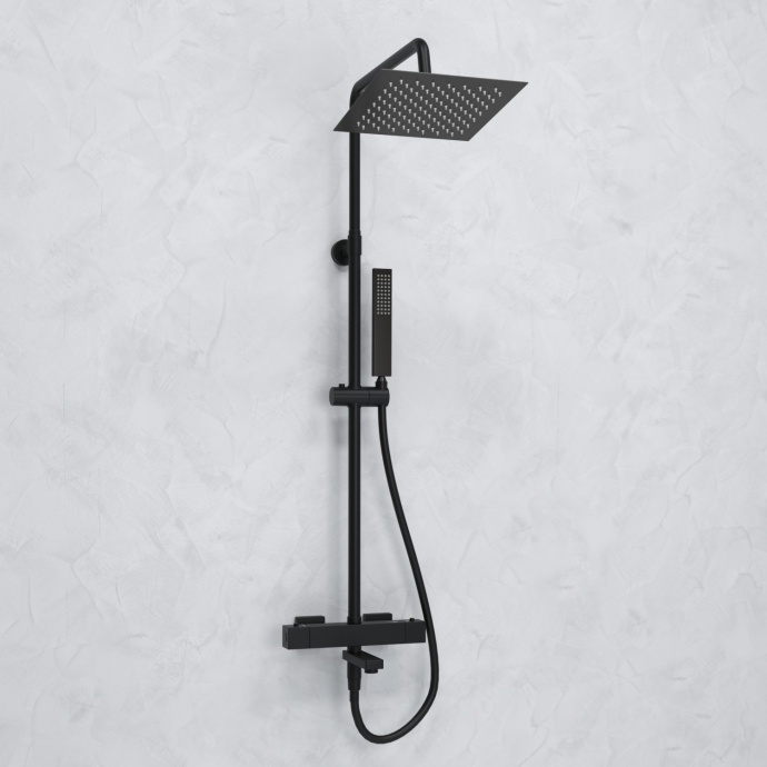 Душевая система WasserKraft 25 с термостатом черный матовый A299.255.218.BM Thermo - 1