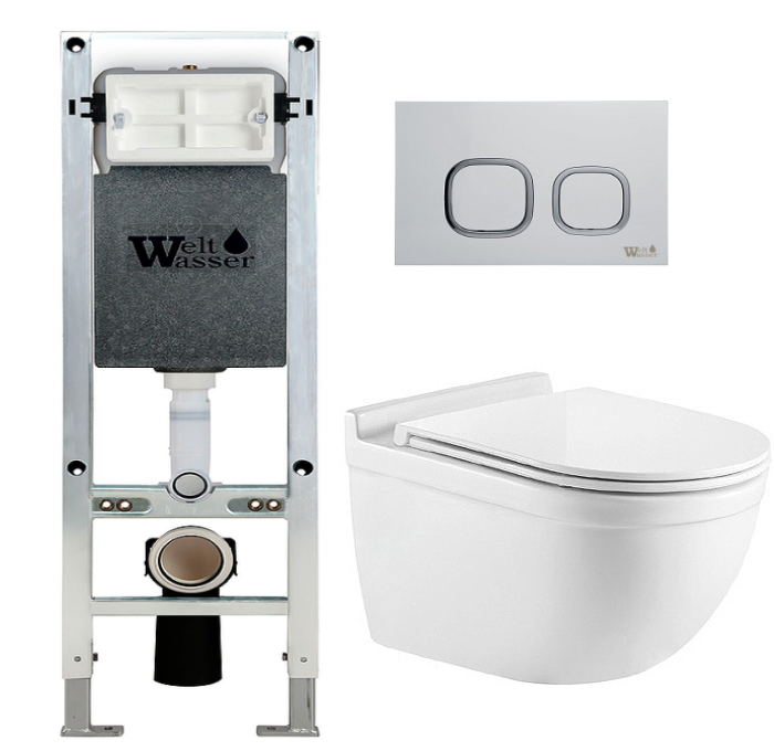 Комплект Weltwasser AMBERG 350 ST + HEIMBACH 004 GL-WT + AMBERG RD-WT  10000006529 - 0