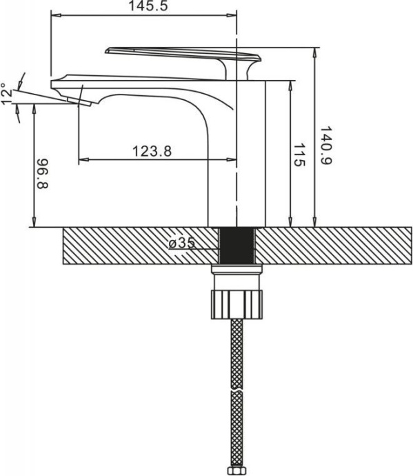 Смеситель BelBagno Gello GEL LVM CRM для раковины GEL-LVM-CRM - 1