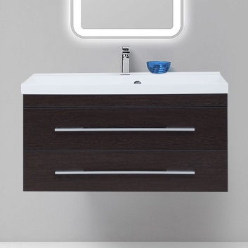 Тумба с раковиной Aquanet Нота 90 венге - 1