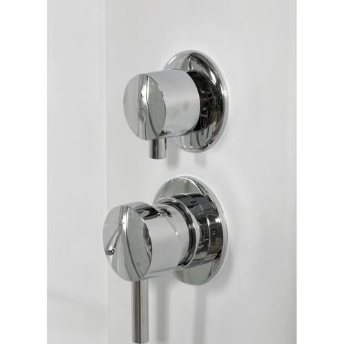 Душевая кабина Deto L 80х80 с гидромассажем и электрикой, хром  L580GM+EL - 7