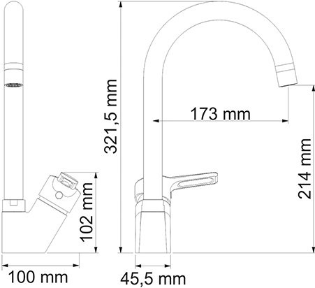 Смеситель Wasserkraft Ruhr 24407 для кухонной мойки - 1