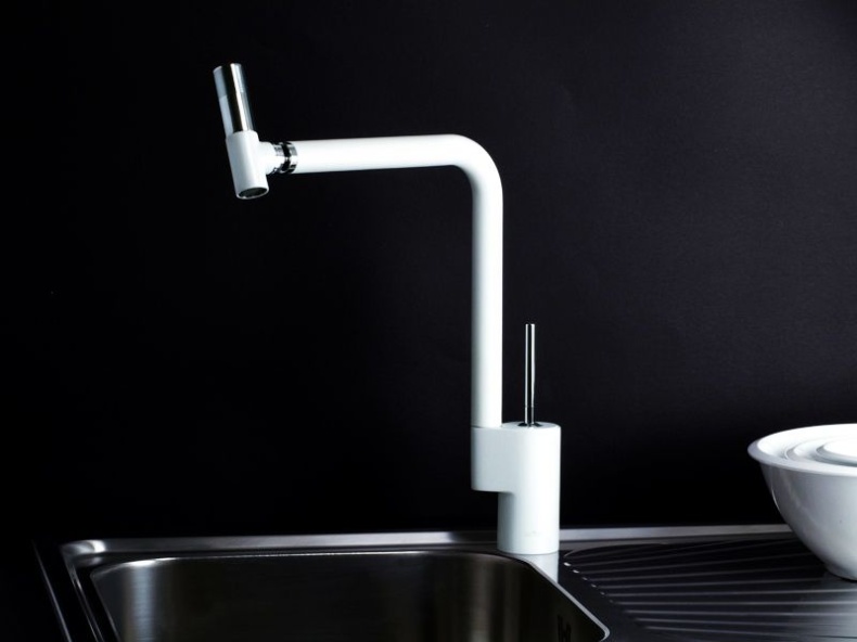 Смеситель для кухонной мойки Webert 360° белый  TS920302744 - 3