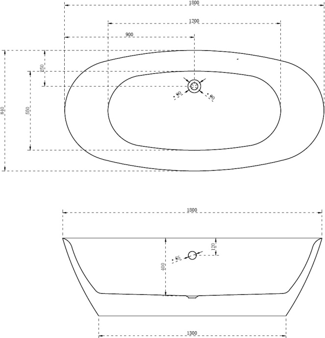 Акриловая ванна Abber AB9205 - 3