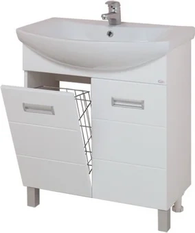Тумба под раковину Onika Балтика 70 с корзиной для белья белый 107028 - 0