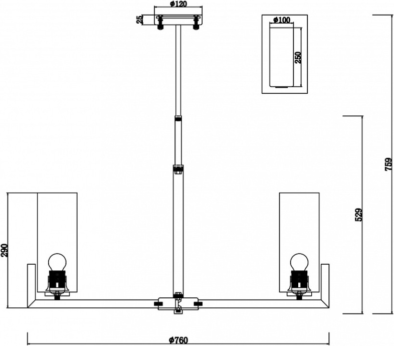 Подвесная люстра Maytoni Fortano MOD089PL-08BS - 3
