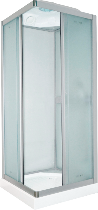 Душевая кабина Parly Frost FQ811 80x215, с поддоном, профиль сатин, стекло матовое - 0