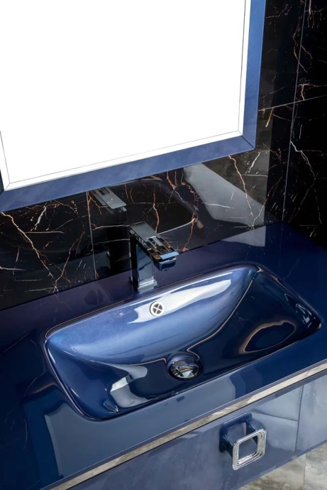 Зеркало с подсветкой Armadi Art Dolce 105х70 синий 567-BL - 10