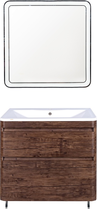 Тумба для комплекта Style Line Атлантика 90 Люкс Plus, напольная, старое дерево СС-00002211 - 1