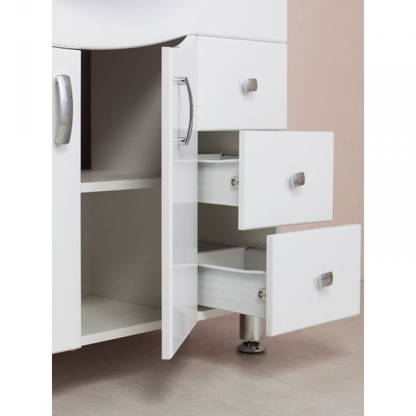 Тумба под раковину Onika Эльбрус 82 R белый  108202 - 1