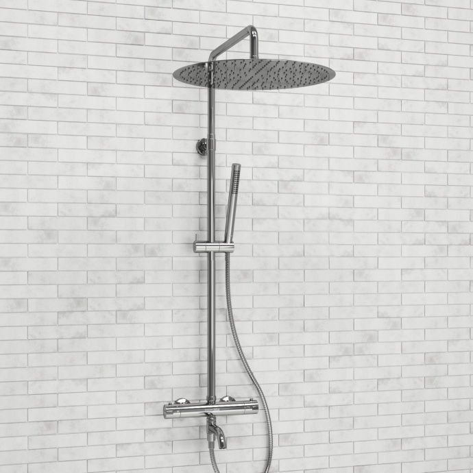 Душевая система WasserKraft 40 с термостатом хром A188.117.137.010.CH Thermo - 1