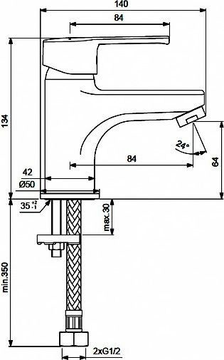 Комплект смесителей Vidima Uno  BA379AA - 3