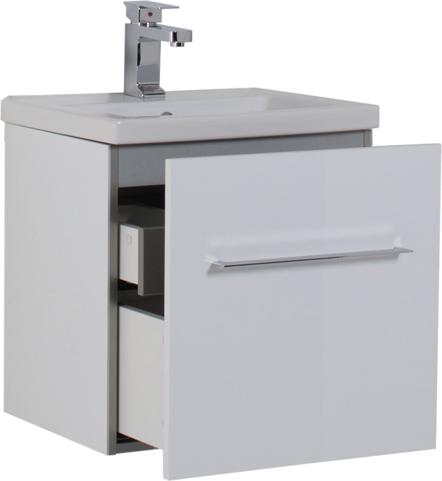 Тумба с раковиной Aquanet Порто 50 белая - 7