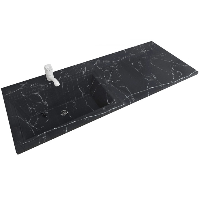 Раковина Stella Polar Мадлен 120 L на стиральную машину черный SP-00001196 - 0