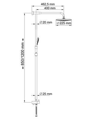Душевая стойка Wasserkraft   A066 - 1