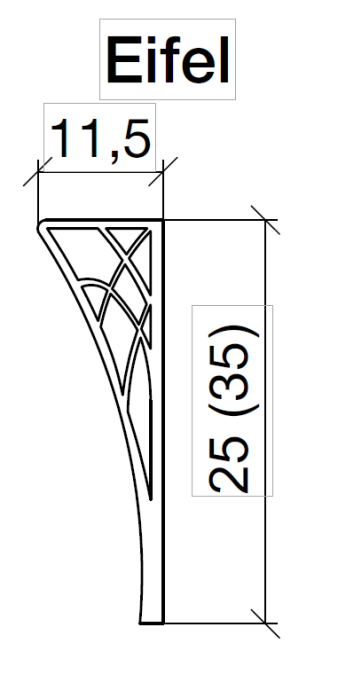 Ножки для мебели Armadi Art Eifel 25 золото 885-G - 3