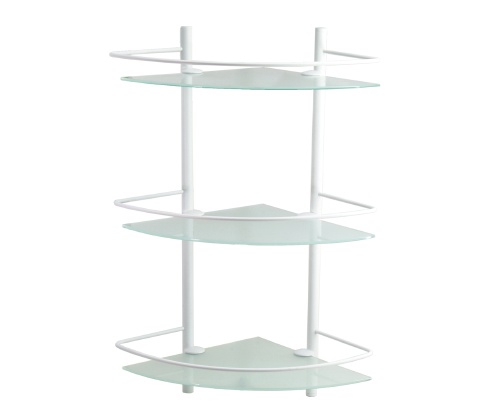 K-3133WHITE Полка стеклянная тройная - 0