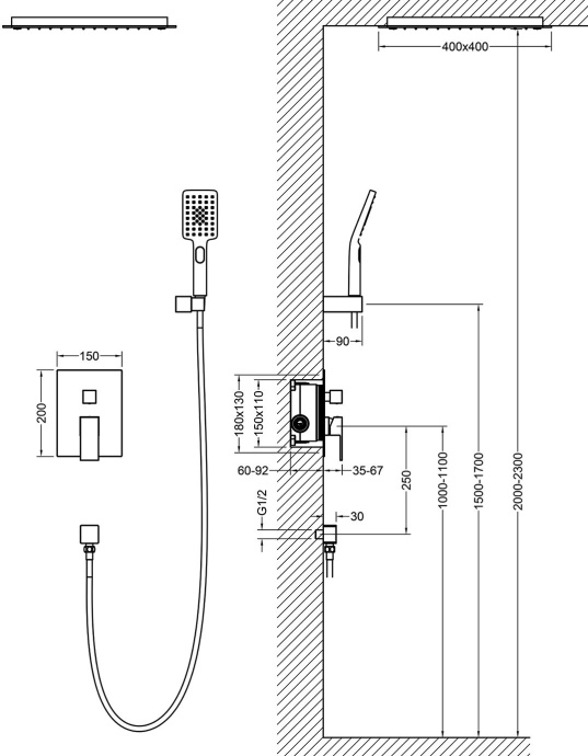 Душевой комплект Timo Selene SX-2029/00SM - 4