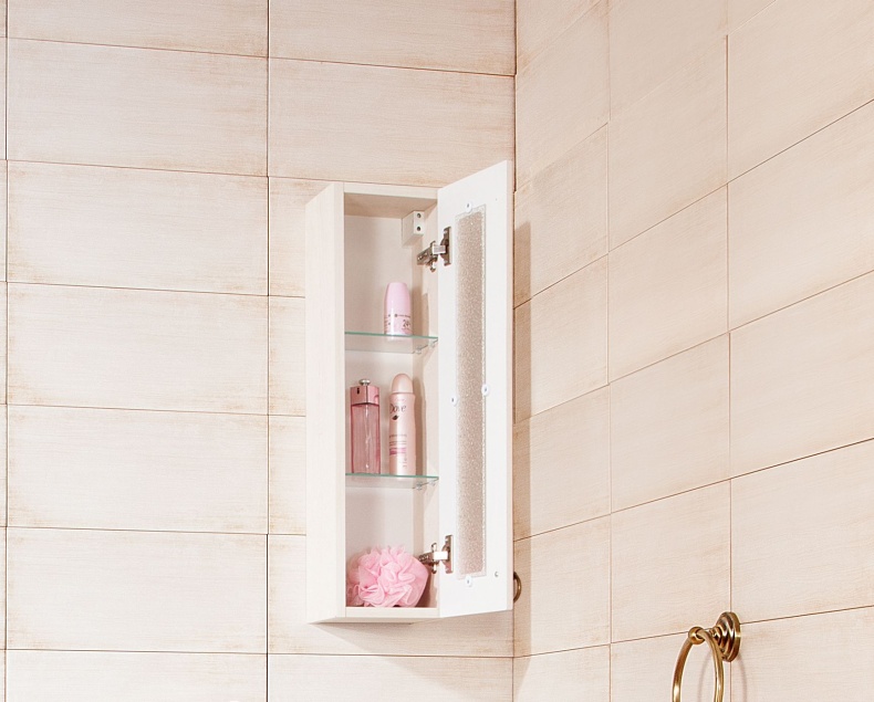 Зеркало-шкаф Бриклаер Кантри 105 бежевый дуб - 4