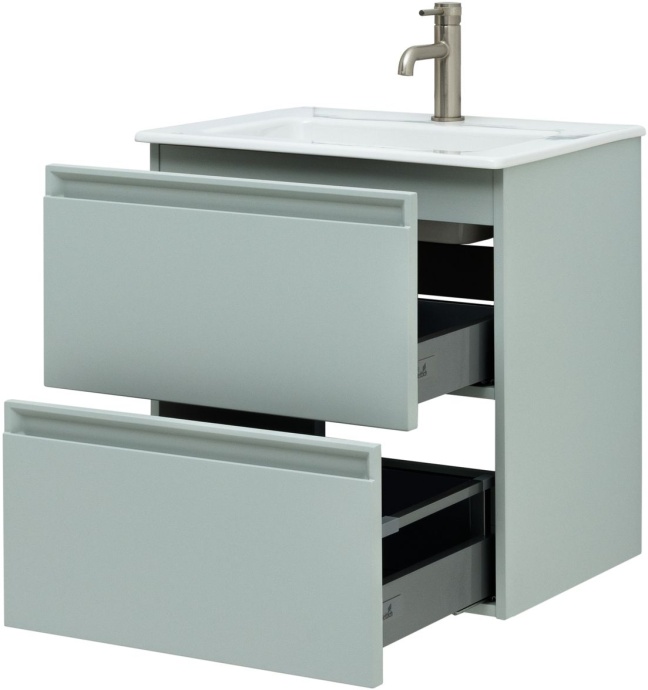 Тумба с раковиной Allen Brau Eclipse 60 светло - зеленый матовый 1.E1001.PWM - 3