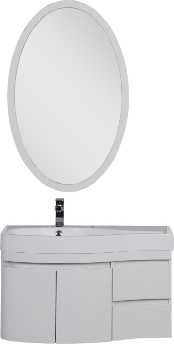 Тумба с раковиной Aquanet Сопрано 2-95  белая L 169631 - 6