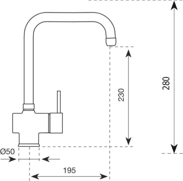 Смеситель для кухни Paini Matera 78CR5881B90KM - 1