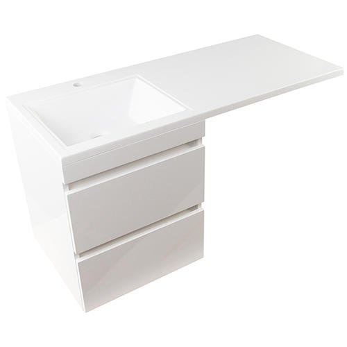 Тумба под раковину Style Line Даллас 115 Люкс Plus, белый  СС-00000651 - 0