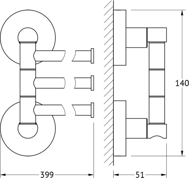 Полотенцедержатель Artwelle Harmonie  HAR 024 - 1