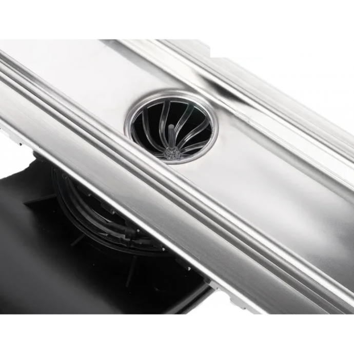 Желоб BERGES водосток В1 Keramik 600, золото глянец, S-сифон D50 H60 боковой 92117 - 9