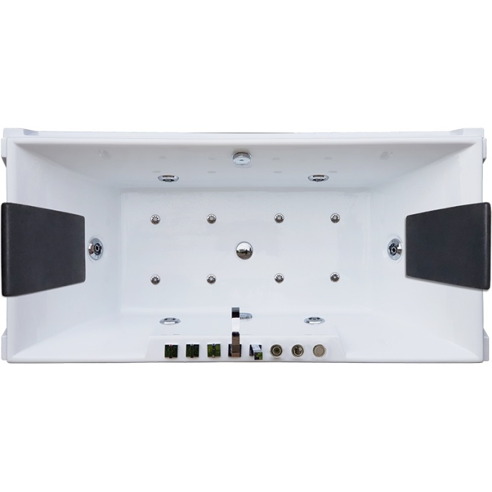 Вана акриловая Royal Bath Triumph De Luxe 185х87 с гидромассажем белый RB665102DL - 0