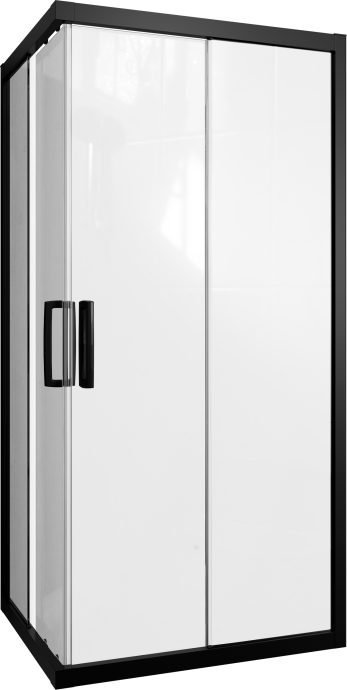 Душевой уголок STWORKI Карлстад DE019RC8090200BLK 90x80 см профиль черный матовый 3GW067TTKK000 - 4
