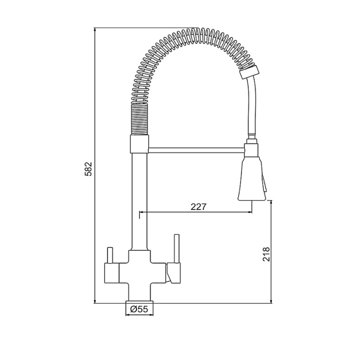 Смеситель для кухни Gappo черный матовый G4398-66 - 2
