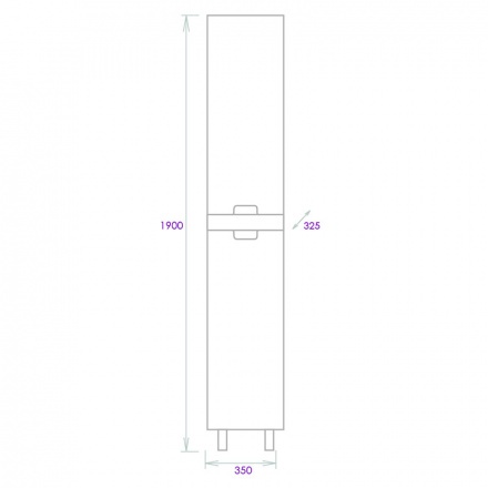 Комплект мебели Onika Харпер 60 белый/мешковина (106143) - 10