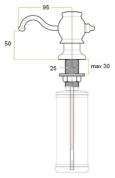 Дозатор Zorg ZR-24 кварц ZR-24 КВАРЦ - 1