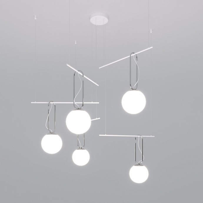 Подвесная люстра Eurosvet Riche 70143/5 белый - 0