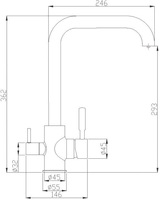 Смеситель Steel Hammer SH 715 CR для кухонной мойки - 1