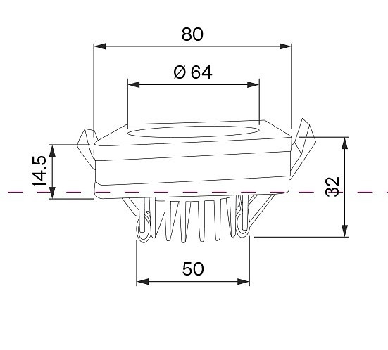 Встраиваемый светильник Maytoni Phanton DL303-L7W4K - 1
