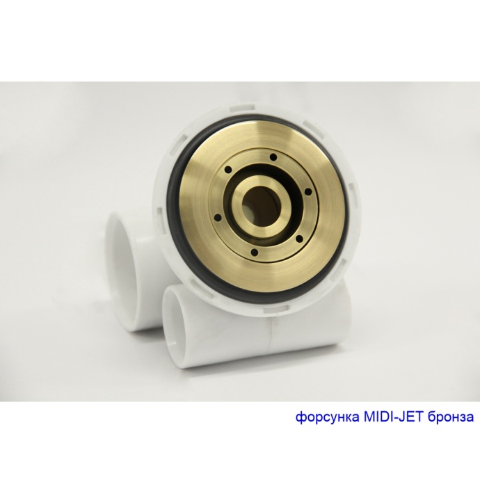 Ванна акриловая Excellent Glamour Smart 150х150 с гидромассажем белый - бронза WAEX.GLA15.SMART.BR - 1