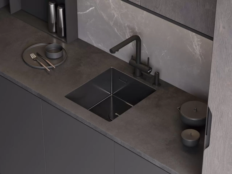 Мойка кухонная Omoikiri Akisame графит  4997011 - 1