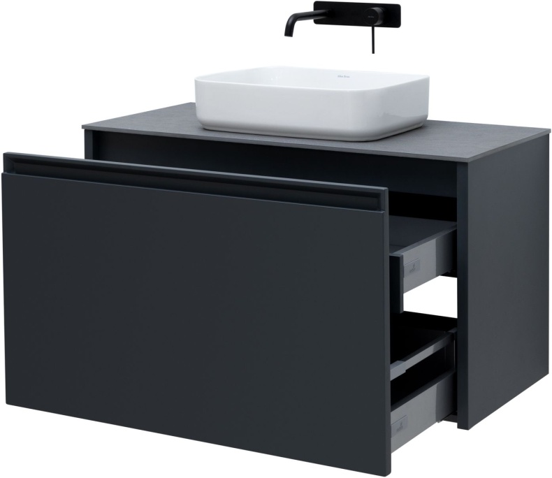 Тумба под раковину Allen Brau Fantasy 100 черный матовый 1.11004.AM - 3