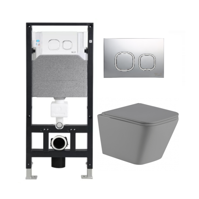 Комплект Weltwasser AMBERG 506 + GELBACH 004 MT-GR + AMBERG RD-CR  10000006784 - 0